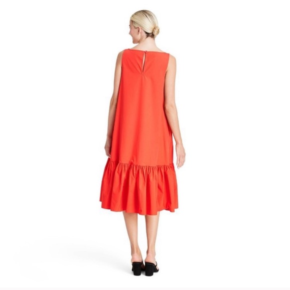 XXS Christopher John Rogers Ruffle Shift Dress - Picture 3 of 10